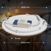 LED ATOMANT LED Recessed Downlight Round Flat 20 W 220