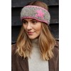 Pachamama Women Wool Ear Warmer Headband Fleece Lined Handknitted Star