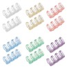 SAMCOS 12 PCS Binding Rings 4 Holes Loose Leaf Binder