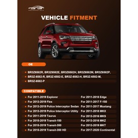 GraceGalaxy Engine Valve Cover Kit with Gasket & Bolt Fit for Ford F-150, Explorer, Edge, Transit, Mustang, Taurus, Flex & Lincoln BR3Z6582G BR3Z6582R BR3Z6582E BR3Z6582H(Left)