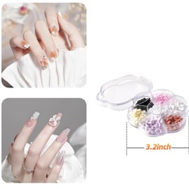 Colorful Bow-Knot Nail Stud Rhinestones Crystal, 3D Bow-Knot Colorful Nail Charms Set Nail Art Rhinestones for Nail Stones Design DIY Decoration Jewel Stonesd Nail Art and Polish Accessories