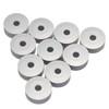 Fbshicung 10pcs Aluminum Bobbins "M" Class 25.5x10.5mm Larger Metal BOBBINS