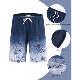 ELETOP Men's Swimming Shorts Swim Trunks Quick Dry Board Shorts Men Performance Beach Shorts Surfing Shorts with Mesh Lining S-4XL