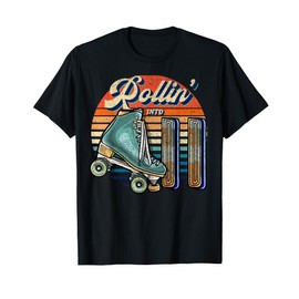 Rollin' into 11 Roller Skating Rink 11th Birthday Party Girl T-Shirt