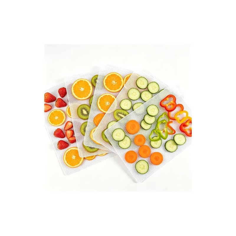 Food Dehydrator Silicone Sheets Non-stick Food Dehydrator Machine 6 PCS