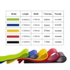 Elastic Fitness Band Set [5 Pack]: Versatile Latex Resistance Bands