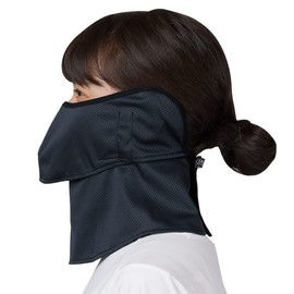 YAKeNU UV Cut MASK UV Protection Face Cover, Yakainu Cool Ear Cover (416 with Black Ears)