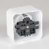 HEITECH Surface-Mounted Protective Contact Socket White – New Model –