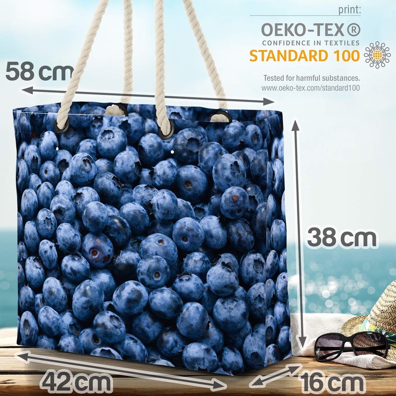 VOID Blueberries Beach Bag Shopper 58 x 38 x 16
