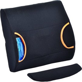 NOVA Lumbar Support Pillow, Back Lumbar Cushion with Hot & Cold Pack and Extra Lumbar Insert, Breathable & Removable Washable Cover