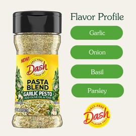 Dash Salt-Free Pasta Seasoning Blends, Garlic Pesto, 2 Ounce