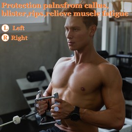 CLANTRILOBITE Weight Lifting Gloves for Men Women，Fingerless Workout Gloves for Men Women, Ergonomics Workout Rubber Gym Grips Pads Training and Exercise, Weight Lifting, Dumbbell, Deadlift