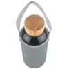 Ferexer 48 oz Sports Borosilicate Glass Water Bottle with Bamboo