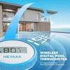 Wireless Pool Thermometer, Floating Easy Read, IPX8 Waterproof Digital Thermometer
