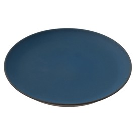 TOKI1919 KUROSUMI 37K373-19 Black Charcoal Cafe Dish, Hamburger Plate, Steak Plate, Round Plate, Diameter Approx. 7.9 inches (20 cm), Mino Ware Pottery, Japanese Dish, Ryokan, Restaurant,