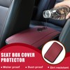 Piburth Car Center Console Armrest Pad, 12.6X 7.2 Inch PU