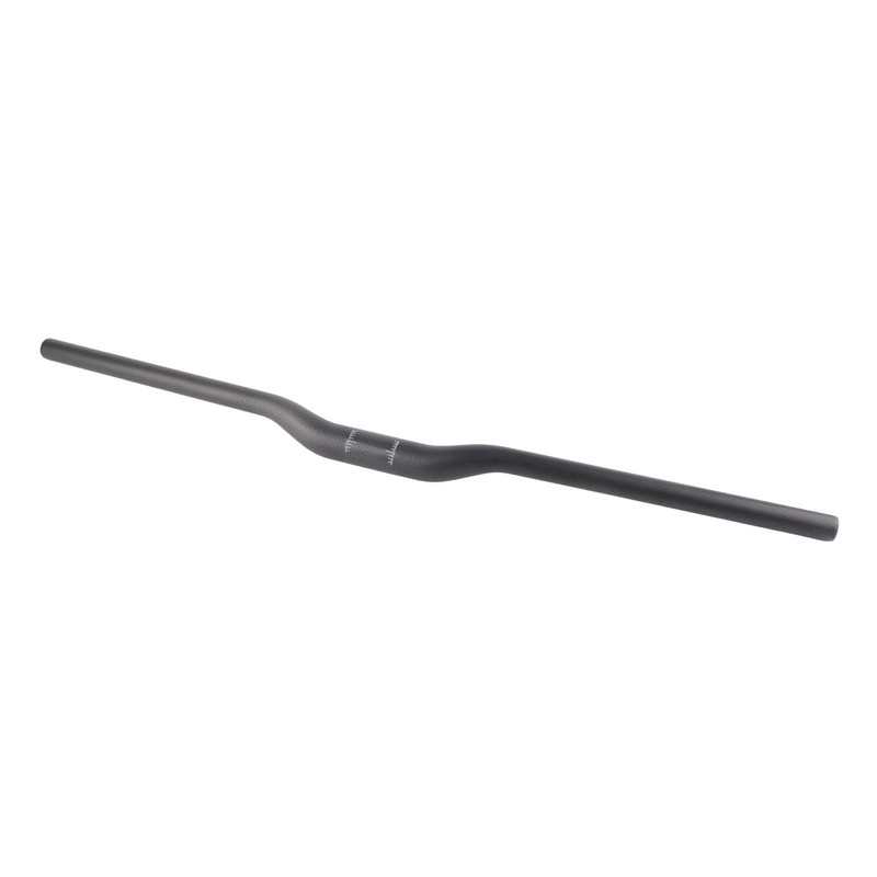 Bicycle Riser Handlebar Matt Black 3K Carbon Fiber Integrated Light