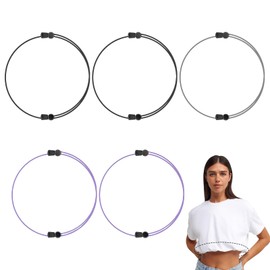 Crop Tuck Band, 5pcs Basic Band Tuck Clothes, Elastic Waist Band for Tucking Jumpers,Elastic Belt Elastic Belt Women Adjustable Crop Band Suitable for Yoga,Fitness and Other Sports