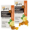 P.R.I Manuka Honey and Propolis Lozenges, Soothing for Cough and