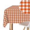 Martina Home TEFLONATED TABLECLOTH MADE Vichy Orange 140X140 CM
