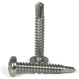 #10 Pan Head Torx Self Tapping Screws 410 Stainless Steel Self Drilling TEK Point #10 x 1 inch Qty 100