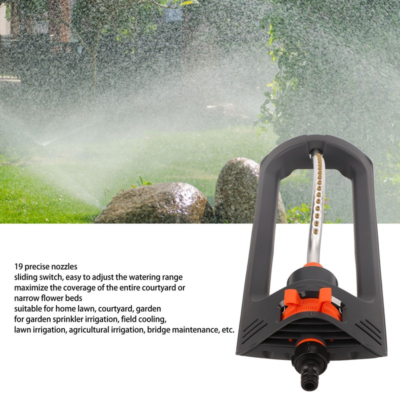 Automatic Oscillating Lawn Sprinkler 19 Hole 4 Modes Watering Device