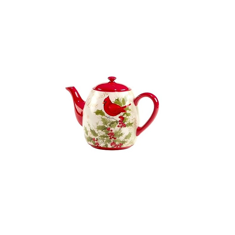 Certified International Winter's Medley Teapot, 40 oz.