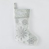 Things Remembered Sage Green & Silver Jeweled Snowflake Stocking (Free