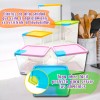 J.H. Company Set 6 Pcs Contenedores Plastico Recipiente Para Cocina