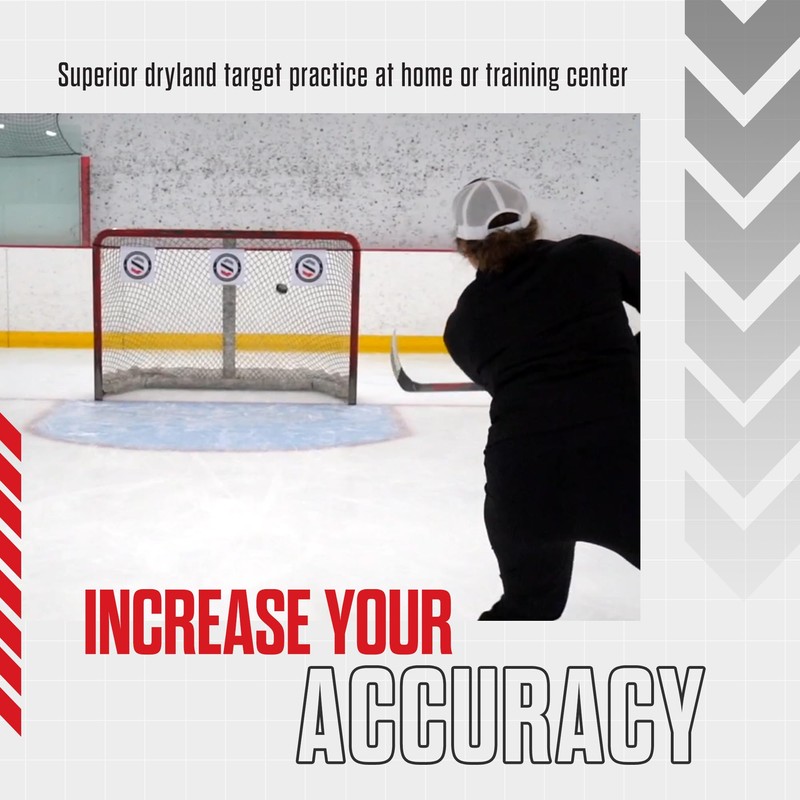 Snipers Edge Hockey - Shooting Targets - Fits Inside Goal,