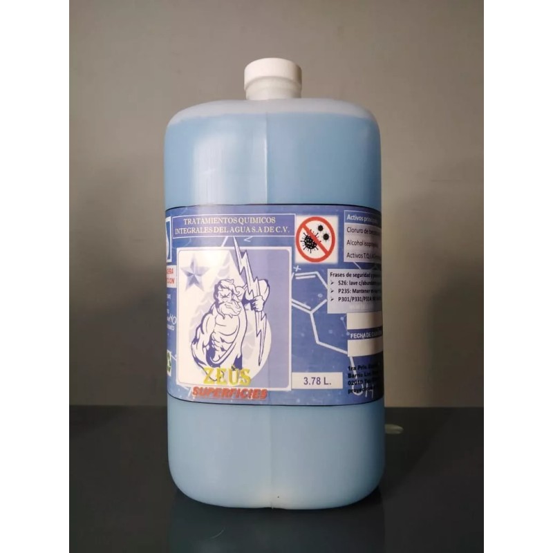 Zeus Garrafa Sanitizante Zeus Antibacterial Para Superficies