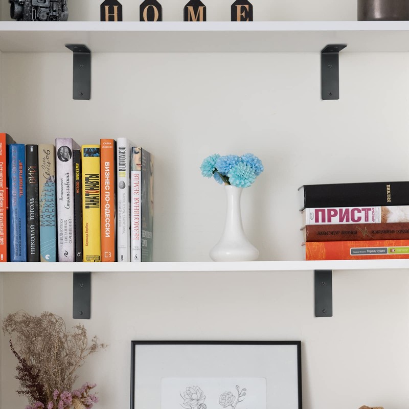 Shelf Brackets Heavy Duty, 45mm Thick L Shape Right Angle