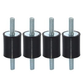 X AUTOHAUX 4pcs M6 Anti Vibration Rubber Isolator Mount 20x25mm for Car Engines