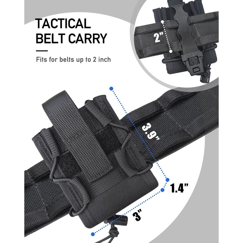ELVO Handcuff Holster, Open Top Handcuff Case, Law Enforcement Hand-Cuff
