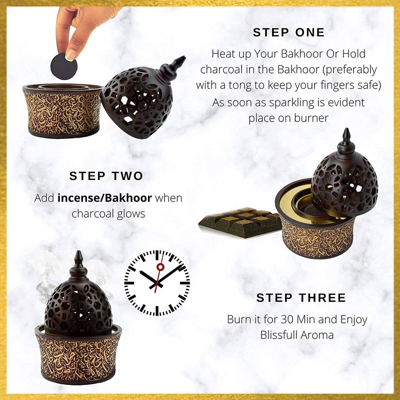 Nabeel, Nasaem, Black Nabeel Oudh Bakhoor Incense Bricks 3 boxes