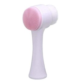 [mau beauté] Facial Cleaning Brush, Face Brush, Beautiful Skin, Ultra Fine Bristles, Foaming Facial Cleansing Brush, Pore Dirt, Clogged Pores (Pink)