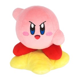 Sanyuei Trading Kirby All Star Collection Kirby Warp Star (S) W 5.5 x D 5.5 x H 6.5 inches (14 x 14 x 16.5 cm) Plush Toy KP71