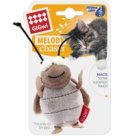 Vealind GiGwi Melody Chaser Pet Interactive Cat Toy Plush Toys for Dogs and Cats (Cricket)