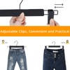NORTHERN BROTHERS Pants Hangers 10 Pack – Black Plastic Pant