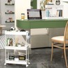 SPACEKEEPER SPACEKEEPER Slim Rolling Storage Cart, 3 Tier Bathroom Storage
