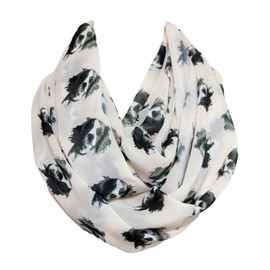Etwoa Cavalier King Charles Spaniel Infinity Scarf Circle Scarf