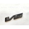 GMC 1PC Gloss Black Rear Tailgate V6 Emblems Badge Fit
