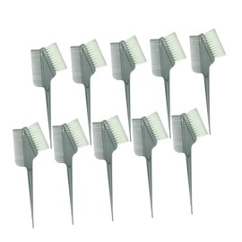 LALAFINA 10pcs Hair Dye Brush Portable Straight Hair Comb Applicator for Home Salon Use Smooth Handle Keratin Application