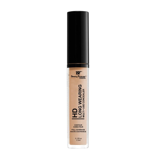 Beauty Forever HD Long Wearing Multi-use Concealer, Emollient Rich Formula, Creamy & Blend-able, 3.5ml (03 LIGHT)