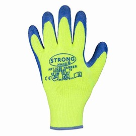 Harrer 12 Pairs of Work Gloves for Cold Days – Cold Protection Stronghand Yellow/Blue