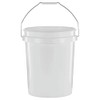 (2 Pack) 5 Gallon Round Utility Bucket, Comfort Handle, Plastic,