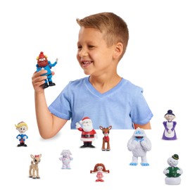 Just Play Rudolph The Red-Nosed Reindeer® Figure Set, 10-Piece Figure Set, Kids Toys for Ages 3 Up