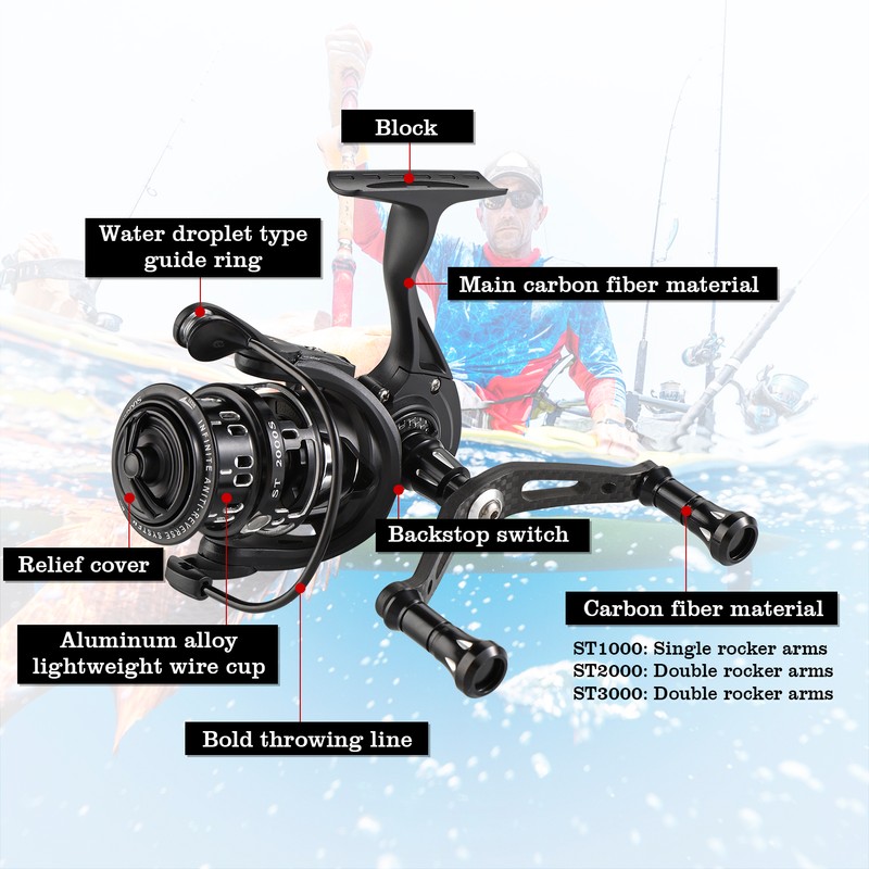 [通拓商品]Fishing Reels Spinning Carbon Fiber Fishing Wheel for Saltwater and