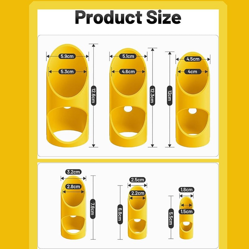 6-Piece Foam Pipe Cutting Kit with 15-53mm Insulation Cutting Guides