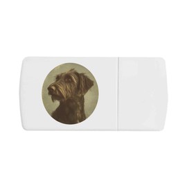 'Vintage Irish Wolfhound Portrait' Pill Box with Tablet Splitter (PI00032537)